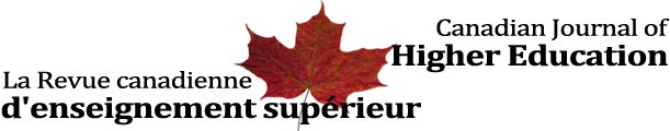 Canadian Journal of Higher Education cover