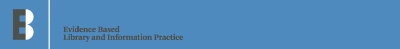 Evidence Based Library and Information Practice cover