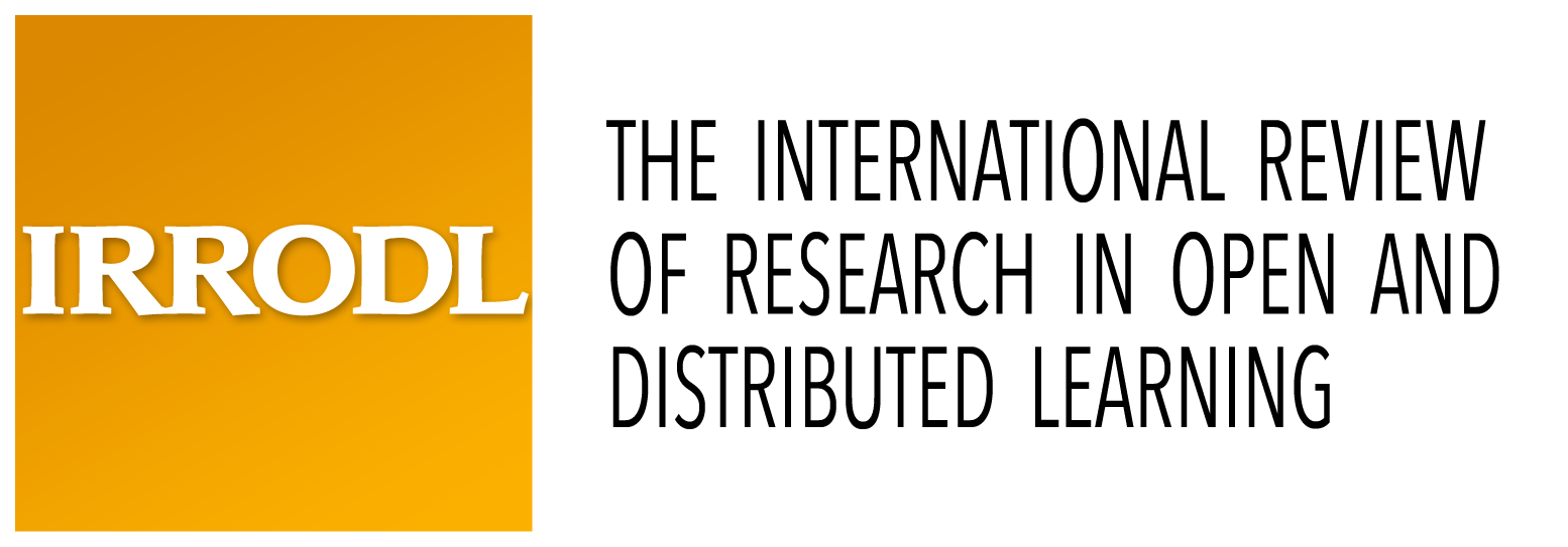 International Review of Research in Open and Distributed Learning cover