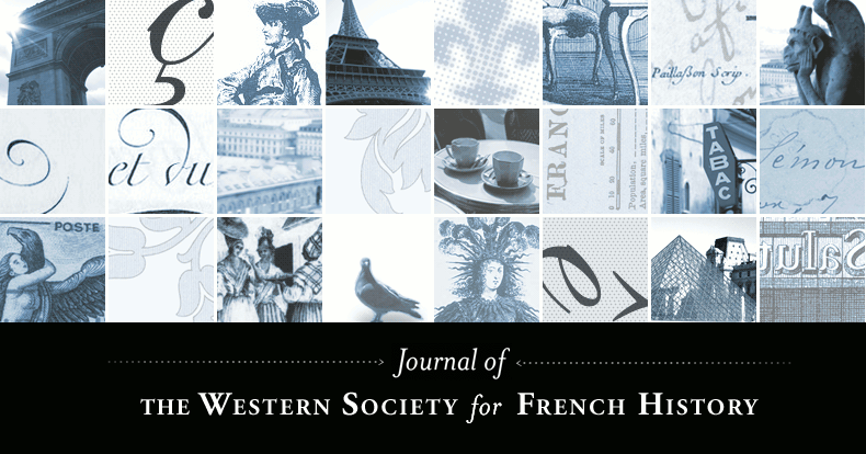 Journal of Western Society for French History cover