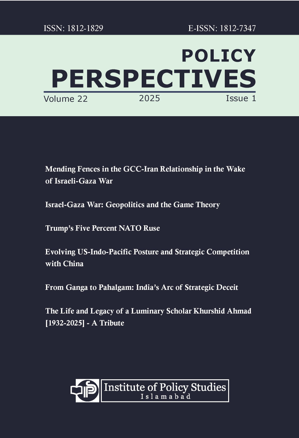 Policy Perspectives cover
