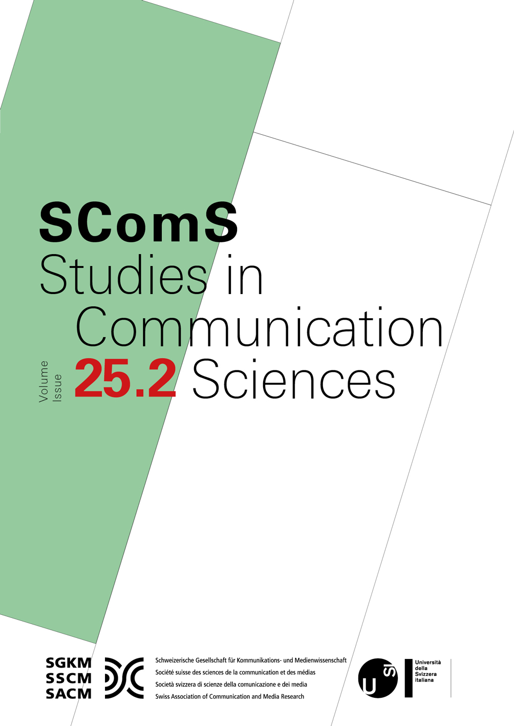 Studies in Communication Sciences cover