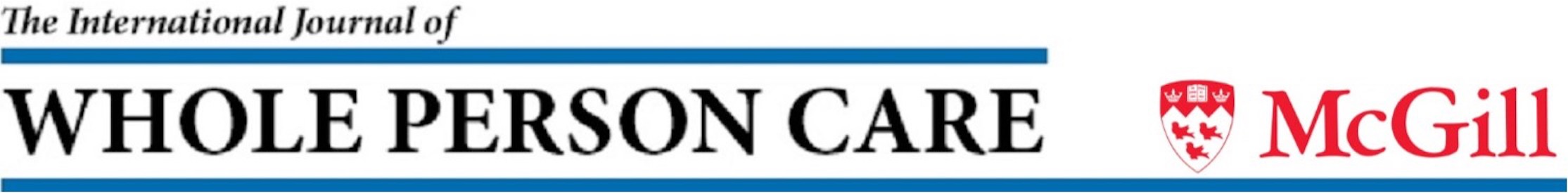 The International Journal of Whole Person Care cover