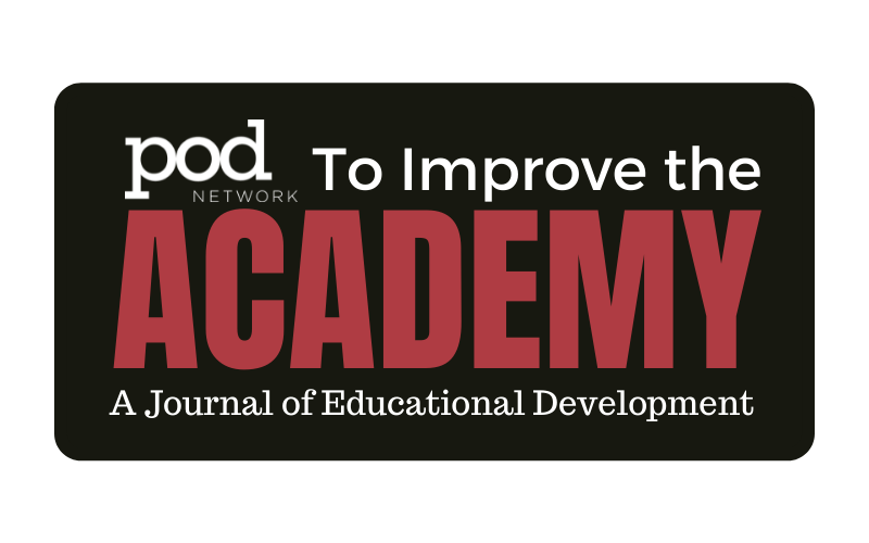To Improve the Academy: A Journal of Educational Development cover